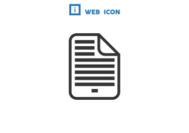 Belge dosya basit web simgesi