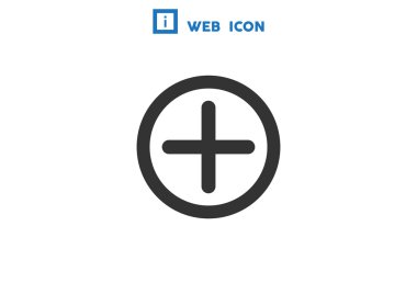 Artı simgesi web simgesi basit