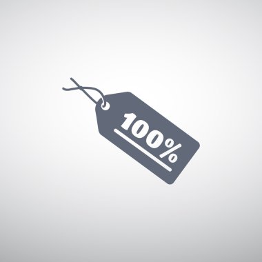 Yüz etiketi üzerinde yüzde yazıt