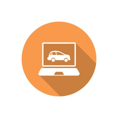 Dizüstü ekran simgesini araba ile