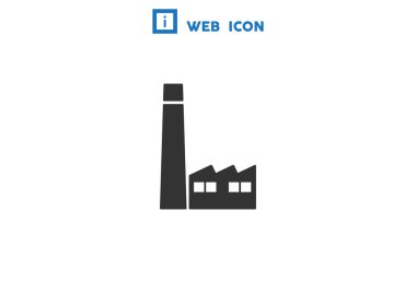 Fabrika binaları web simgesi
