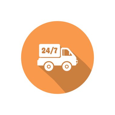 Kesintisiz sembolü ile kamyon