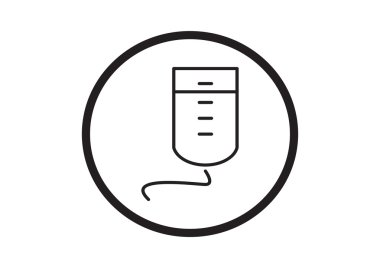 Damla sayacı basit web simgesi