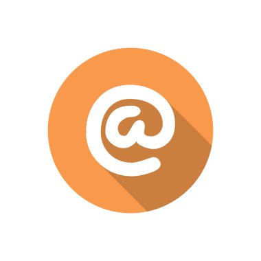 Geniş e-posta işareti web simgesi