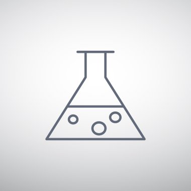 Kimyasal şişesi basit web simgesi