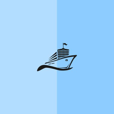 Dalga web simgesi üzerinde gemi