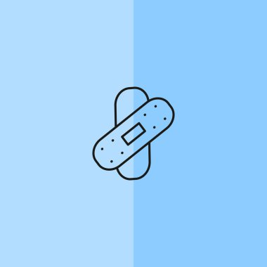 Bandaj sıva basit web simgesi