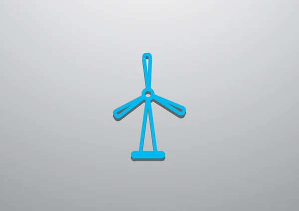 Wind generator web pictogram — Stockvector