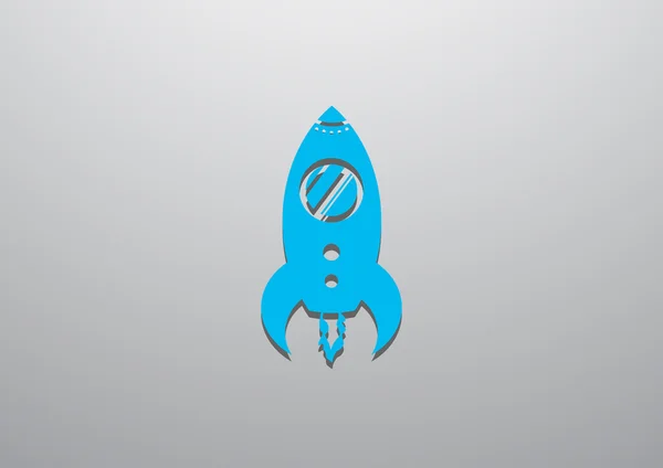 Простая иконка ракеты — стоковый вектор