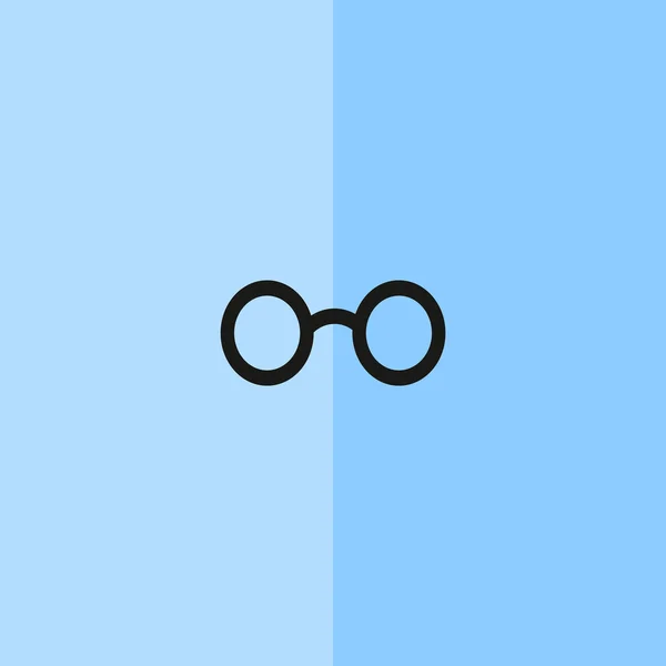 Retro rundade glasögon ikonen — Stock vektor