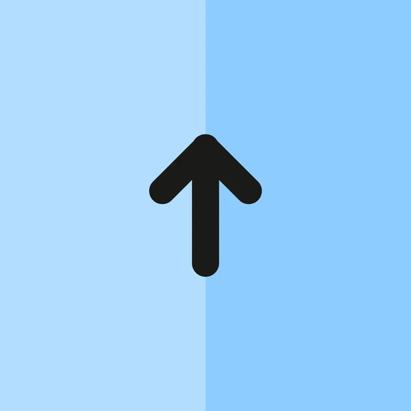 Flecha apuntando hacia arriba icono — Vector de stock