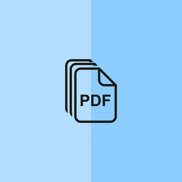 파일 Pdf 간단한 웹 아이콘 — 스톡 벡터