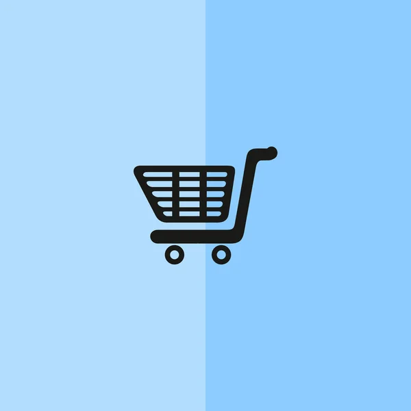 Carrito de compras icono web simple — Vector de stock