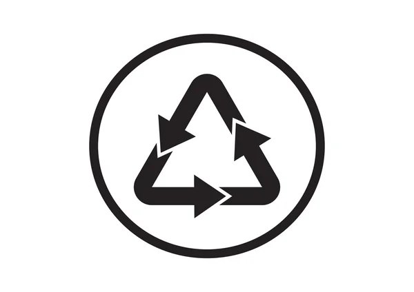 Thematische strategie inzake afvalrecycling symbool — Stockvector