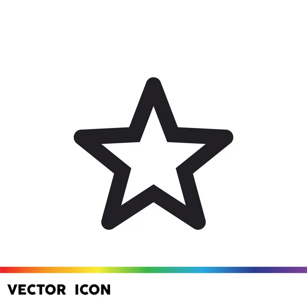 Icono web estrella simple — Vector de stock