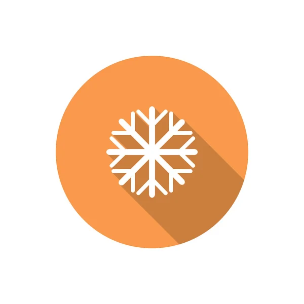 Copo de nieve icono web simple — Vector de stock