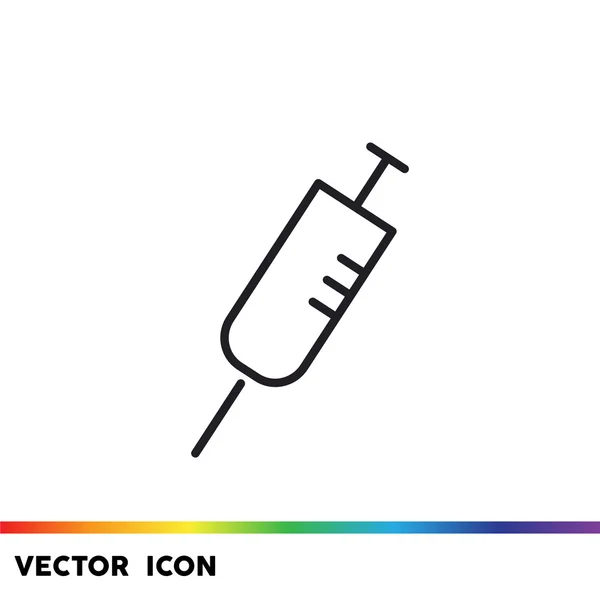 Ikona webové jednoduché stříkačky — Stockový vektor