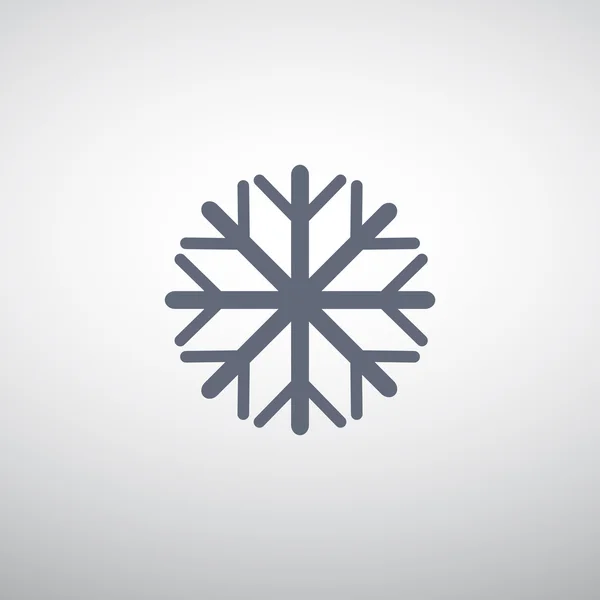 Снежинка простой web значок — стоковый вектор