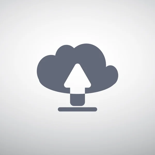 Cloud fichier symbole de téléchargement — Image vectorielle