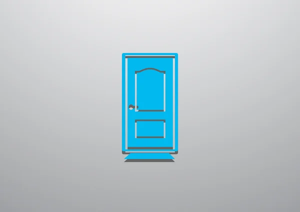 Icône web porte fermée — Image vectorielle