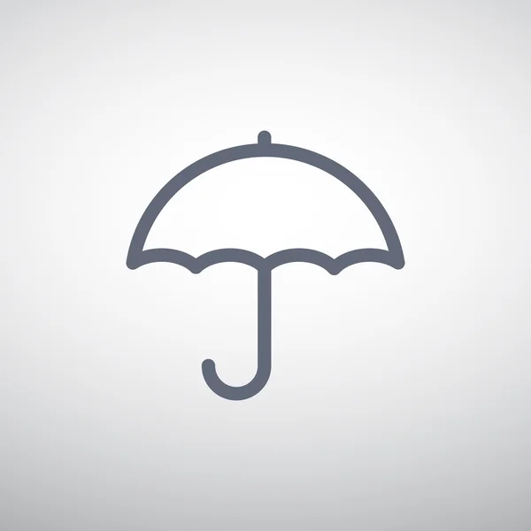 간단한 개요 우산 웹 아이콘 — 스톡 벡터