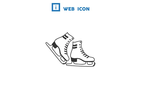 Skate zapatos icono web — Archivo Imágenes Vectoriales