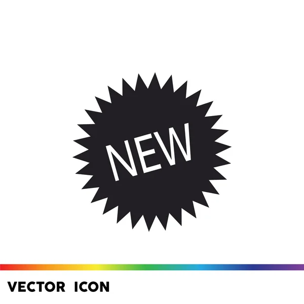 Nuevo icono de etiqueta engomada — Vector de stock