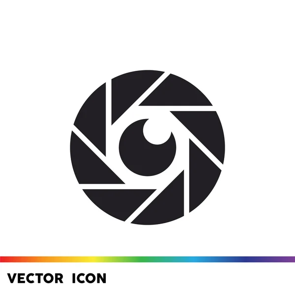 Objektív szem web iconn — Stock Vector