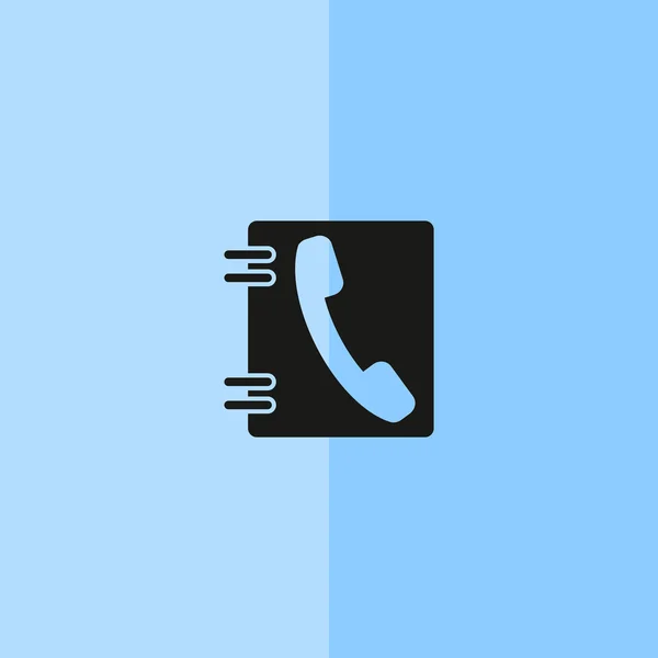 Teléfono contactos icono web — Vector de stock
