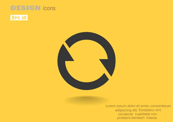 Cirkel met pijlen web pictogram — Stockvector