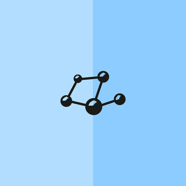 Icono web compuesto molecular — Vector de stock