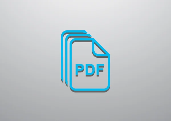 Filer Pdf enkel spindelväv ikonen — Stock vektor