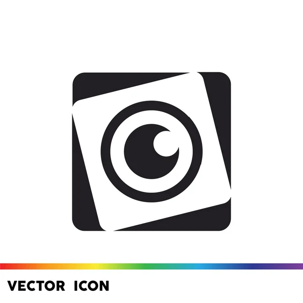 Objektiv ögonikonen web — Stock vektor