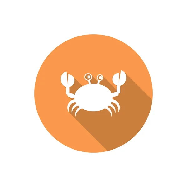 Doodle Crab Web-Ikone — Stockvektor