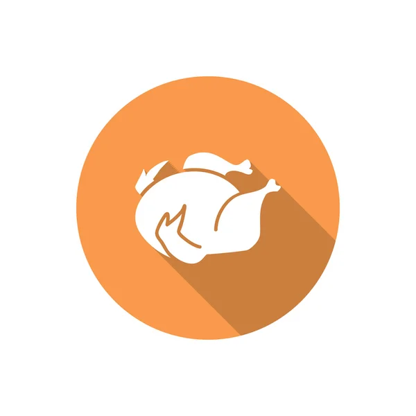 Reasted chicken web icon — стоковый вектор
