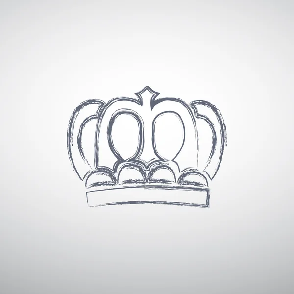 Icono de corona, concepto vip — Vector de stock