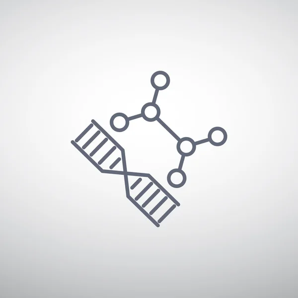 Веб значок генетики ДНК — стоковий вектор