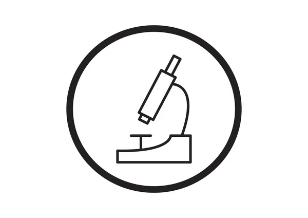 Microscopio icono web simple — Archivo Imágenes Vectoriales