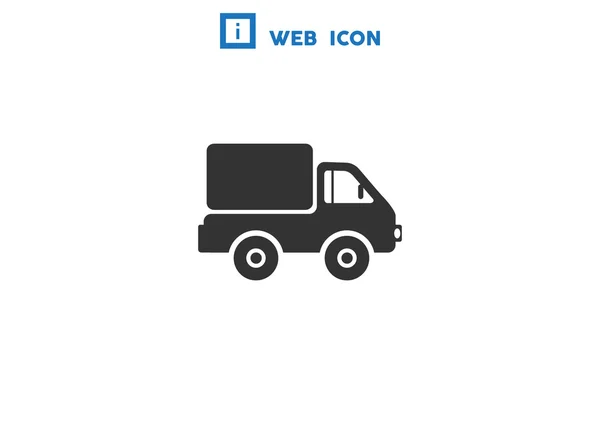 Ícone web caminhão simples —  Vetores de Stock