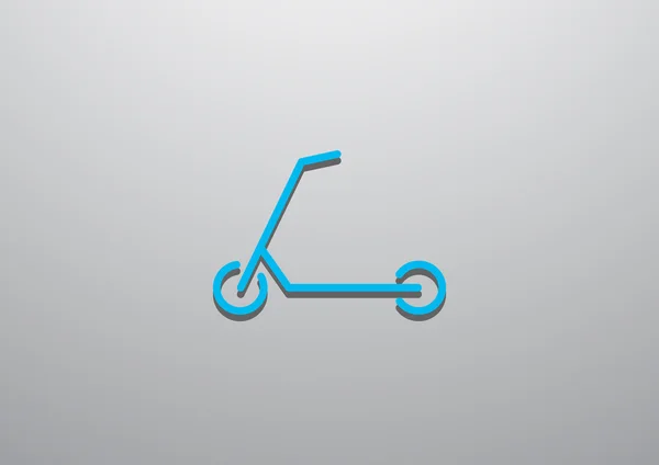 Scooter pour icône enfants — Image vectorielle