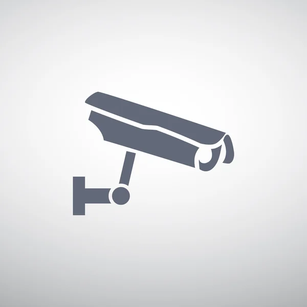 Caméra de surveillance icône simple — Image vectorielle