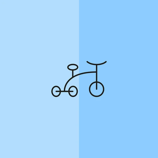 Bébé tricycle icône simple — Image vectorielle