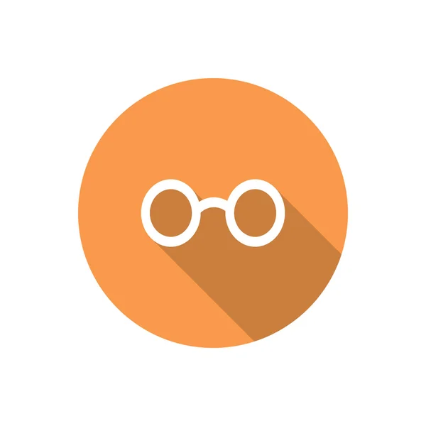 Retro zaoblené brýle ikona — Stockový vektor