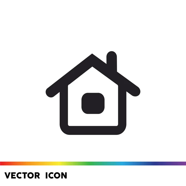 Dom prosty tkanina ikona — Wektor stockowy
