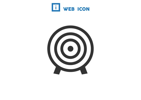 Icône Web cible arrondie — Image vectorielle