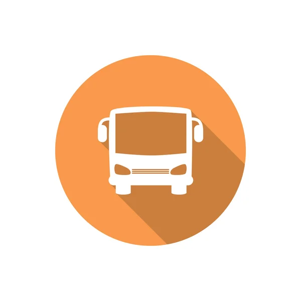Icona web frontale semplice bus — Vettoriale Stock