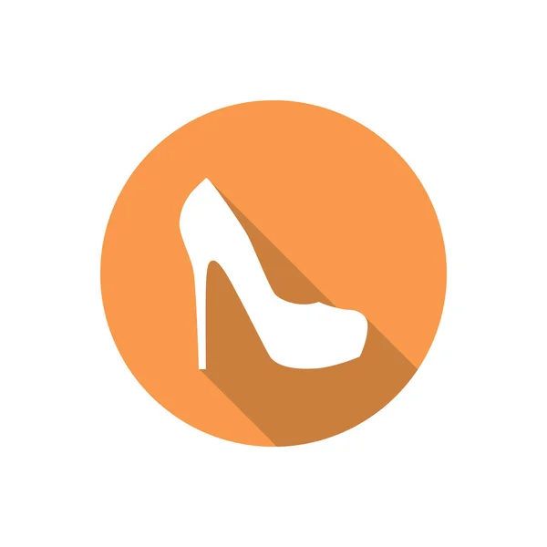 Icône Web de chaussure féminine — Image vectorielle