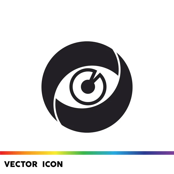 Oogpictogram web lens — Stockvector