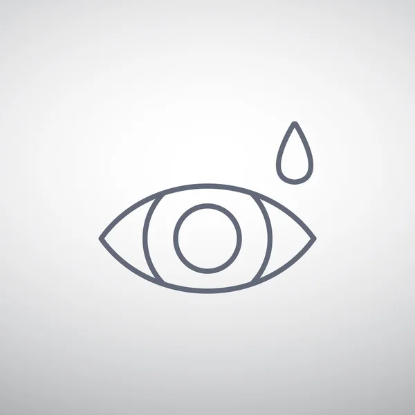 Gotas para los ojos icono simple — Vector de stock