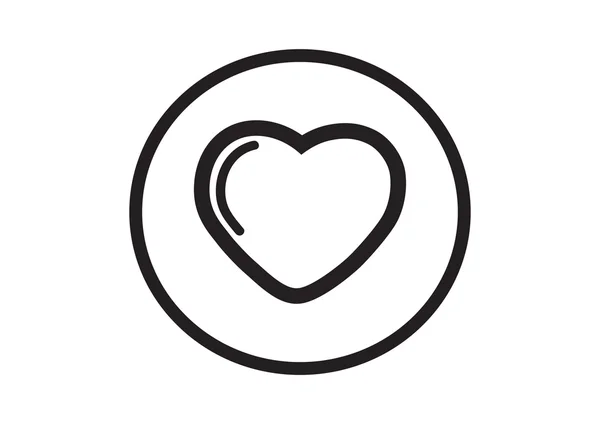 Icono web simple corazón — Archivo Imágenes Vectoriales